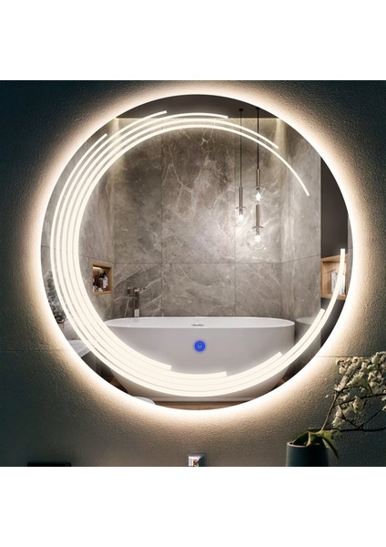 Nova Günışığı Led'li Kumlamalı Lavabo & Banyo Aynası (Dokunmatik Sensörlü) modelleri