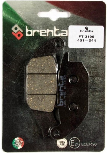 Cf Moto Papio 125cc 17-17 Arka Fren Balatası Brenta Organik