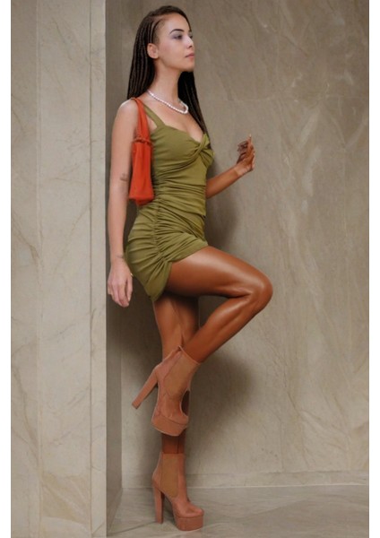 Stil Modern Kadın Platform Topuk Lastikli Bot Özel Tasarım Gündüz Gece Abiye Ayakkabı fiyatları