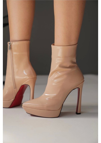 Stil Modern Kadın Platform Topuklu Bot Özel Tasarım Gündüz Gece Abiye Ayakkabı fiyatları