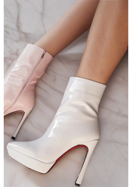 Stil Modern Kadın Platform Topuklu Bot Özel Tasarım Gündüz Gece Abiye Ayakkabı modelleri