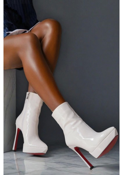 Stil Modern Kadın Platform Topuklu Bot Özel Tasarım Gündüz Gece Abiye Ayakkabı fırsatları