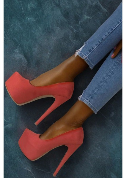 Stil Modern Kadın Ince Topuklu Platform Ayakkabı Özel Tasarım Gündüz Gece Abiye Ayakkabı