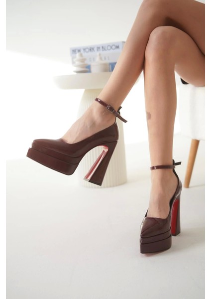 Stil Modern Kadın Siyah Çift Platform Ayakkabı Özel Tasarım Gündüz Gece Abiye Ayakkabı fiyatları