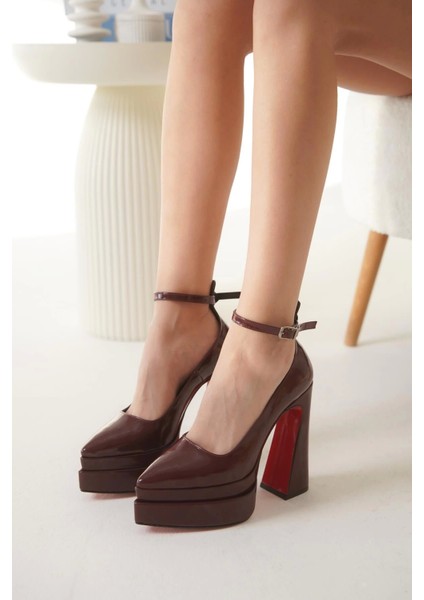 Stil Modern Kadın Siyah Çift Platform Ayakkabı Özel Tasarım Gündüz Gece Abiye Ayakkabı modelleri