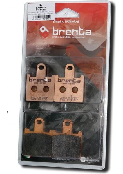 Kawasakı Z 1000cc 2007-2009 Ön Fren Balatası Brenta Sinter Metal