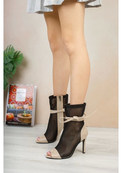 Stil Modern Kadın Fileli Tasarım Ipli Ince Topuklu Ayakkabı Özel Tasarım Gündüz Gece Abiye Ayakkabı fiyatları