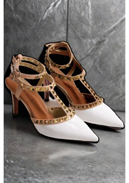 Stil Modern Kadın Troklu Ince Topuklu Ayakkabı Stiletto Özel Tasarım Gündüz Gece Abiye Ayakkabı modelleri