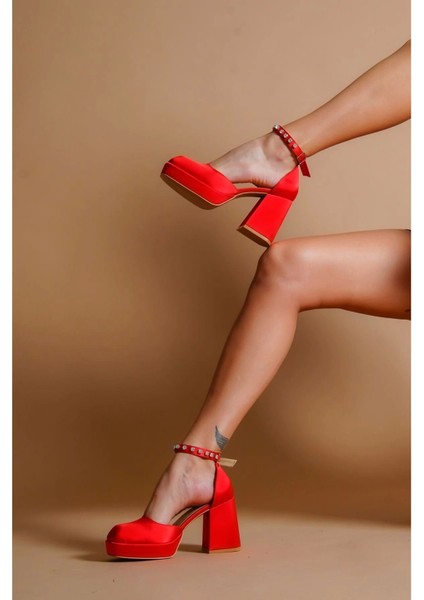 Stil Modern Kadın Taş Detaylı Alçak Topuklu Ayakkabısı Özel Tasarım Gündüz Gece Abiye Ayakkabı fırsatları