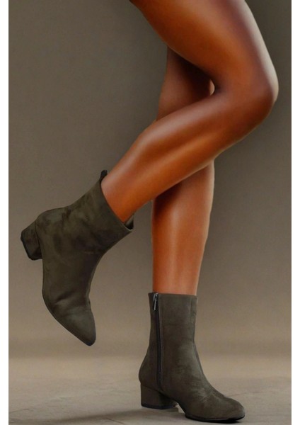 Stil Modern Kadın Kısa Topuk Fermuarlı Bot Özel Tasarım Gündüz Gece Abiye Ayakkabı fiyatları