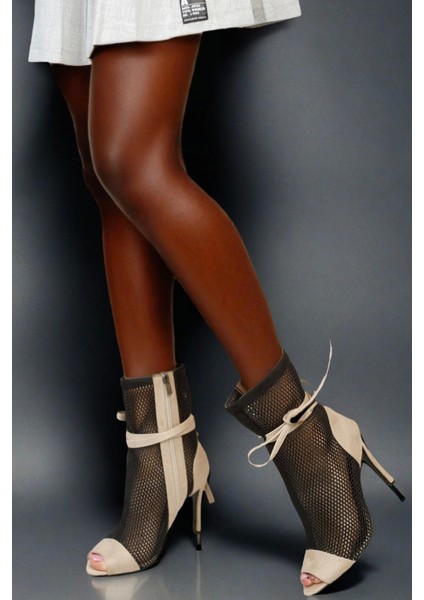 Stil Modern Kadın Fileli Tasarım Ipli Ince Topuklu Ayakkabı Özel Tasarım Gündüz Gece Abiye Ayakkabı modelleri