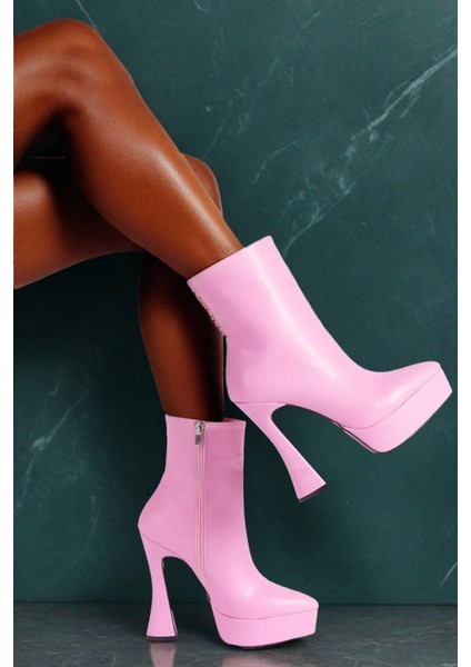 Stil Modern Kadın Sivri Burun Platform Bot Özel Tasarım Gündüz Gece Abiye Ayakkabı fiyatları