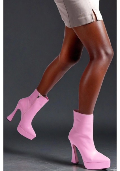 Stil Modern Kadın Sivri Burun Platform Bot Özel Tasarım Gündüz Gece Abiye Ayakkabı fırsatları