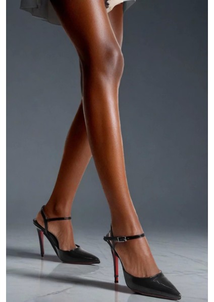 Kadın Bilekten Bantlı Sivri Burun Topuklu Ayakkabı Şık Ince Topuklu Abiye Ayakkabı modelleri