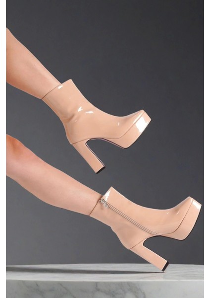 Stil Modern Kadın Platform Topuklu Bot Özel Tasarım Gündüz Gece Abiye Ayakkabı fiyatları