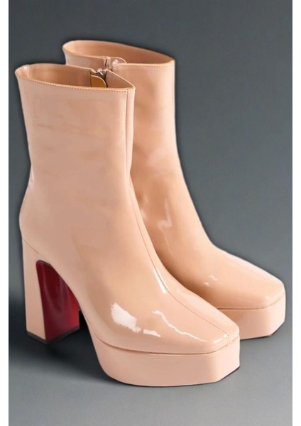 Stil Modern Kadın Platform Topuklu Bot Özel Tasarım Gündüz Gece Abiye Ayakkabı modelleri