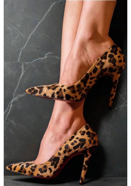 Stil Modern Kadın Ince Topuk Stiletto Özel Tasarım Gündüz Gece Abiye Ayakkabı