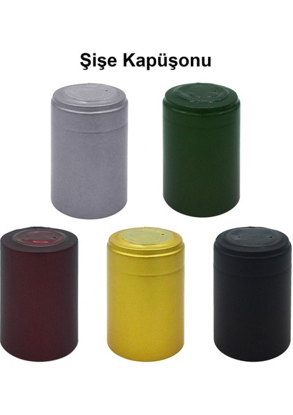 250 ml Yeşil Dorika Kilitli Kapaklı ve Kapüşonlu Yuvarlak 250 cc Boş Cam Şişe 40 Adet