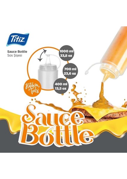 2'li 400 ml Şeffaf Sos ve Yağ Şişesi, Pratik Mutfak Şişesi, Beyaz, 2 Parça fiyatları