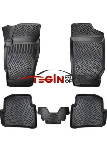 Seat Ibiza Iv 3D Havuzlu Paspas 2014 Siyah