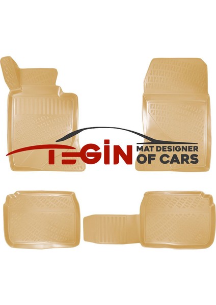 Mercedes E Serisi W210 1996 3D Havuzlu Paspas Bej