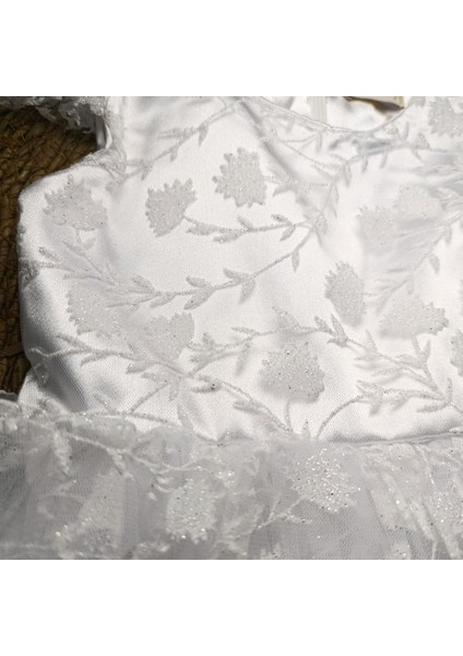 Kız Çocuk Sim Baskılı Çiçekli Abiye Elbise fiyatları