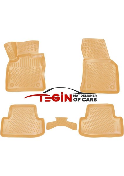 Volkswagen T-Roc 2019 3D Havuzlu Paspas Bej