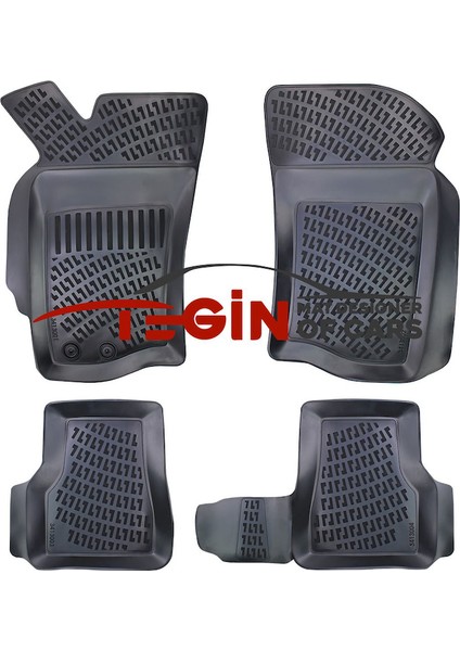 Fiat Albea 2011 3D Havuzlu Paspas Siyah