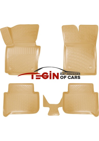 Volkswagen Touran 2008 Bagaj Havuzu + Bej 3D Havuzlu Paspas modelleri