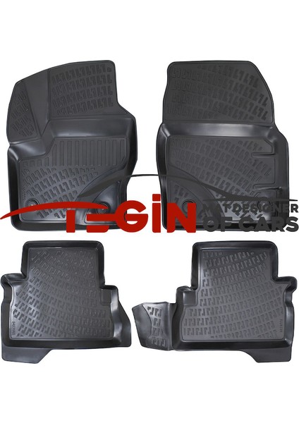 Kuga 2012-2019 3D Havuzlu Paspas Siyah