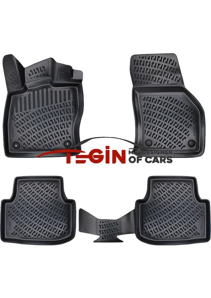 Seat Leon 2022 Bagaj Havuzu + Bej 3D Havuzlu Paspas modelleri