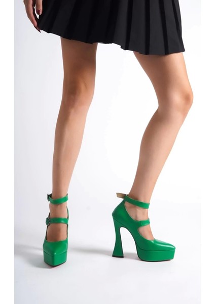 Kadın Elegant Ayakkabı Baret Detaylı Platform Ayakkabı Özel Tasarım Abiye Ayakkabı modelleri