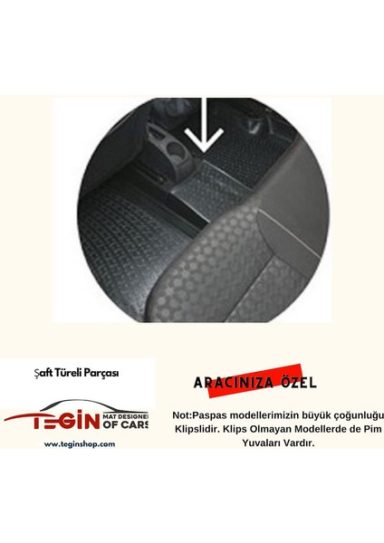 Fiat Doblo 2022 3D Havuzlu Paspas Siyah fırsatları