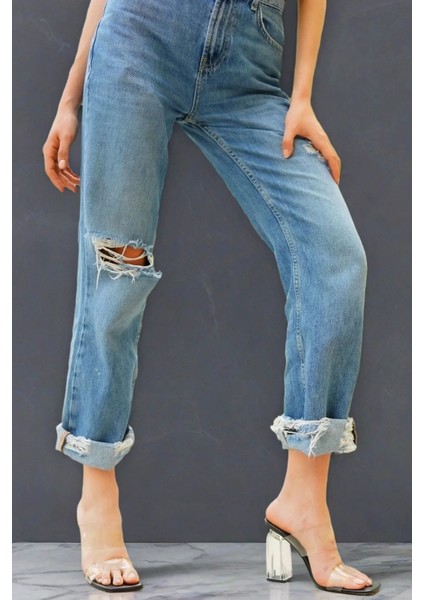 Kadın Şeffaf Bantlı Kalın Topuklu Terlik Modern Tasarım fiyatları