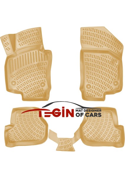 Seat Altea 2007 3D Havuzlu Paspas Bej