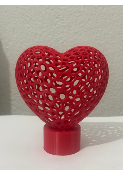 Kalp Desenli Dekoratif Obje