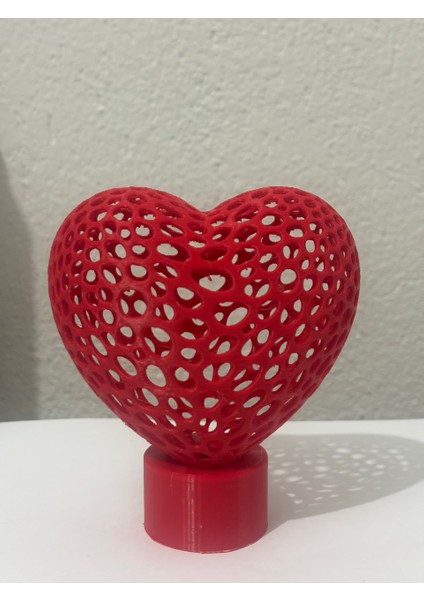 Kalp Desenli Dekoratif Obje