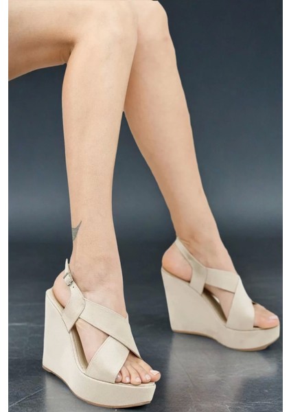 Kadın Elegant Ayakkabı Yazlık Dolgu Topuk Ayakkabı Özel Tasarım Abiye Ayakkabı fiyatları