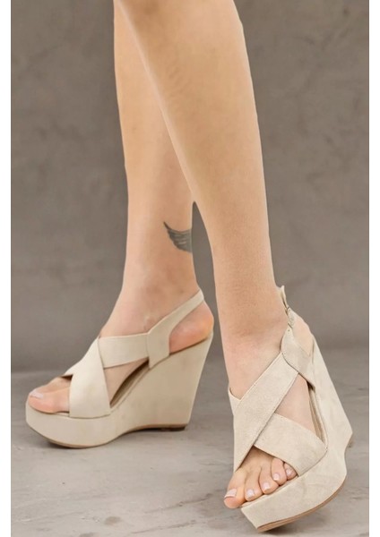 Kadın Elegant Ayakkabı Yazlık Dolgu Topuk Ayakkabı Özel Tasarım Abiye Ayakkabı modelleri