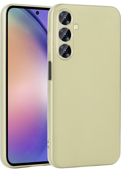 Samsung Galaxy A16 Kılıf Otnv Premier Silikon Kapak - Gold