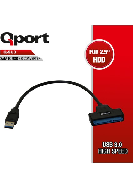 Qport Q-Su3 Sata To USB 3.0 Çevirici