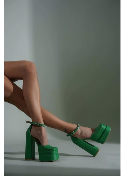 Kadın Elegant Ayakkabı Çift Platform Özel Tasarım Abiye Ayakkabı