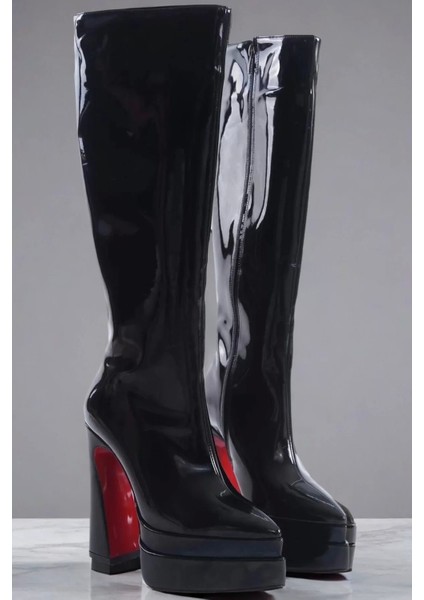 Kadın Elegant Ayakkabı Çift Platform Yüksek Topuklu Çizme Özel Tasarım Abiye Ayakkabı fiyatları