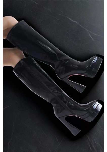 Kadın Elegant Ayakkabı Çift Platform Yüksek Topuklu Çizme Özel Tasarım Abiye Ayakkabı modelleri