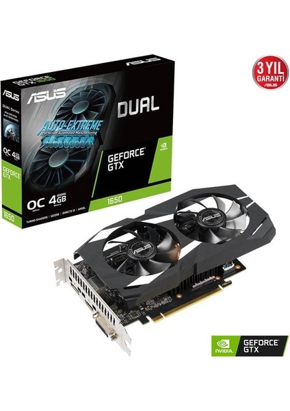 GTX1650 4gb Dual GTX1650-O4GD6-P-V2 Gddr6 128BIT HDMI Dp Pcıe 16X V3.0