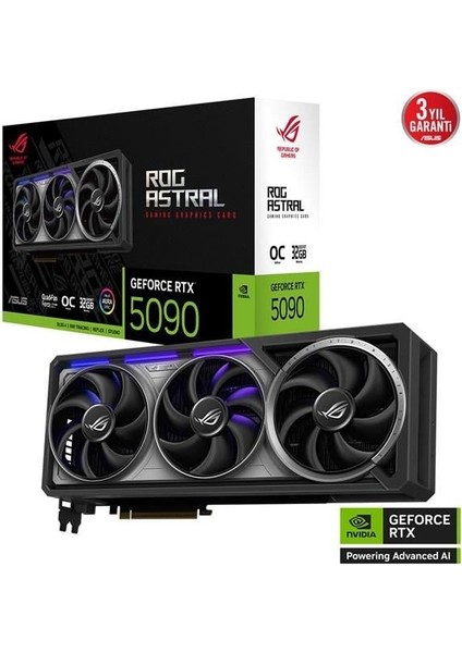 32GB Rog Astral RTX5090-O32G Gamıng Gddr7 512BIT HDMI Dp Pcıe 5.0