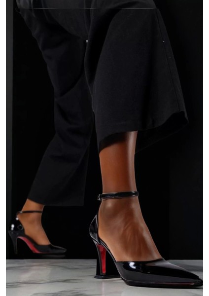 Kadın Elegant Ayakkabı Ince Topuklu Baretli Ayakkabı Stiletto Özel Tasarım Abiye Ayakkabı