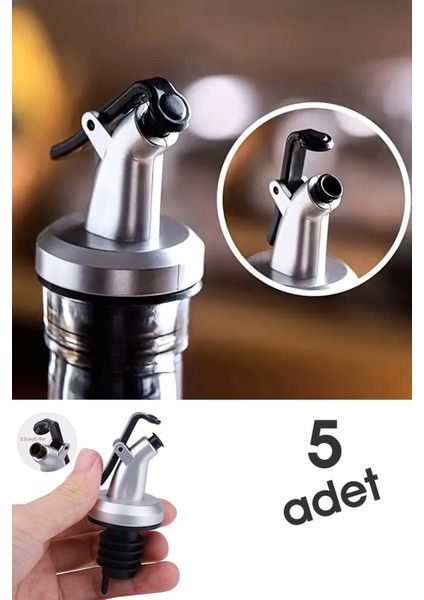5 Adet Yağdanlık Tıpası, Uçlu, Sızdırmaz, Kapaklı, 7 ml, Gümüş, Çoklu Paket fiyatları