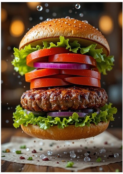 Nefis Hamburger Resmi Mdf Tablo