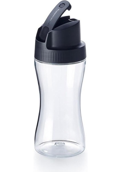 Şeffaf siyah sosluk 570 ml, pratik ve şık mutfak aksesuarı
